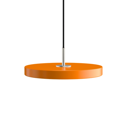 Taklampa Asteria Nuance Orange med toppdel i stål