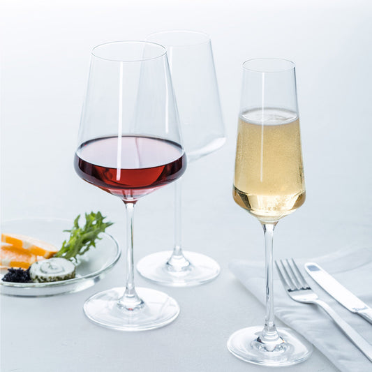 Puccini wine and champagne glasses