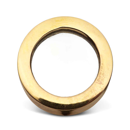 Doorknob Moon glass / brass