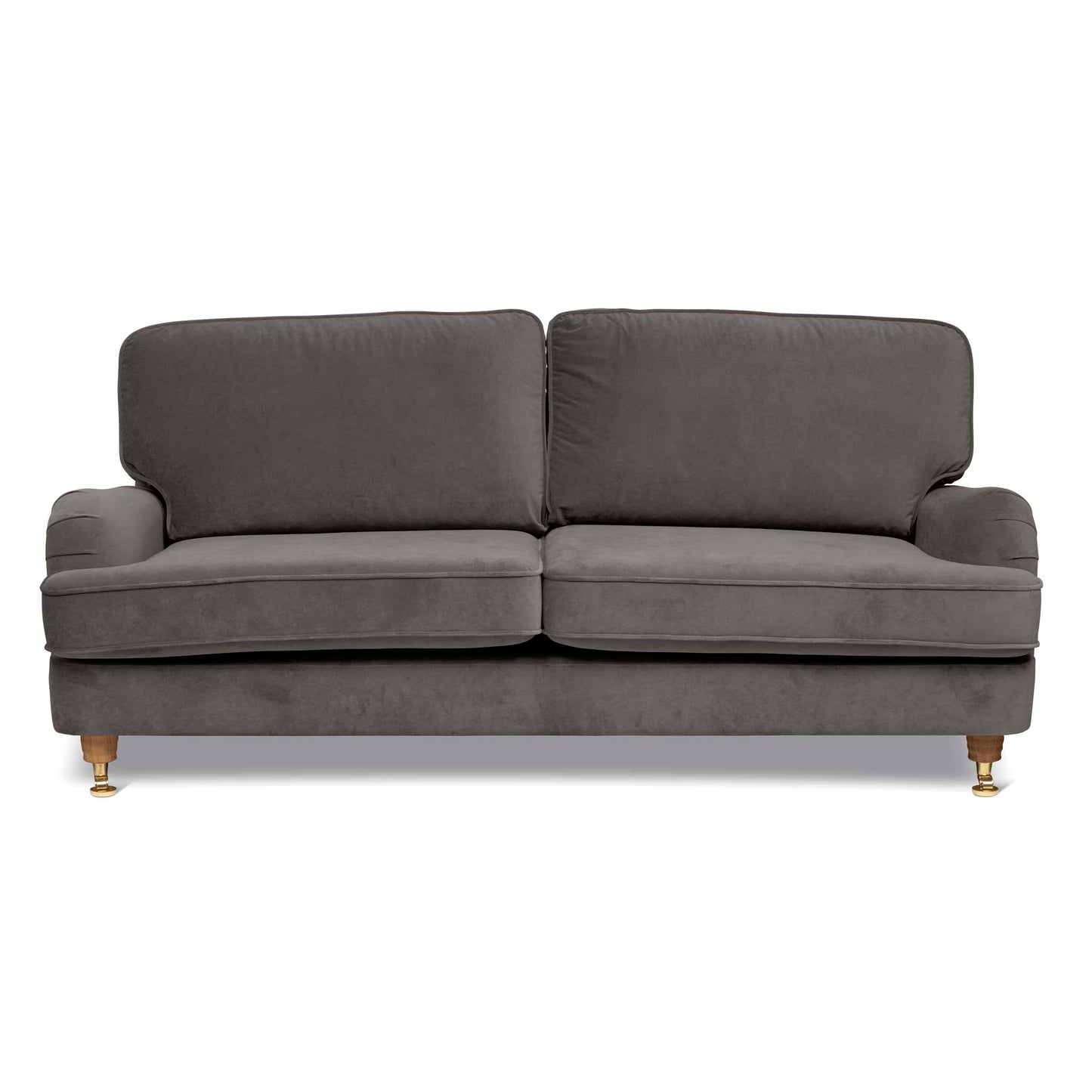 Howard 3-seater sofa grey velvet