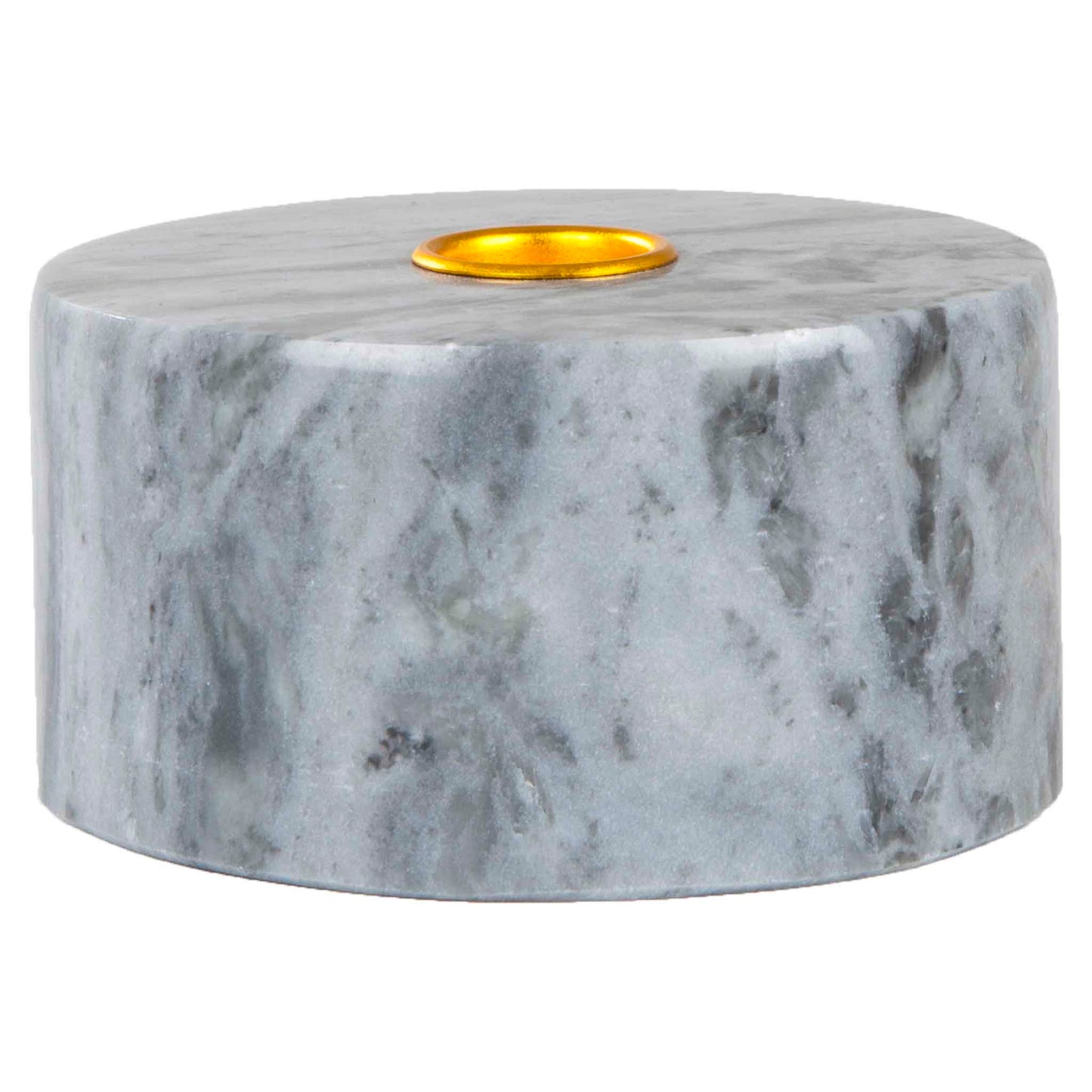 Candlestick cylinder blue marble
