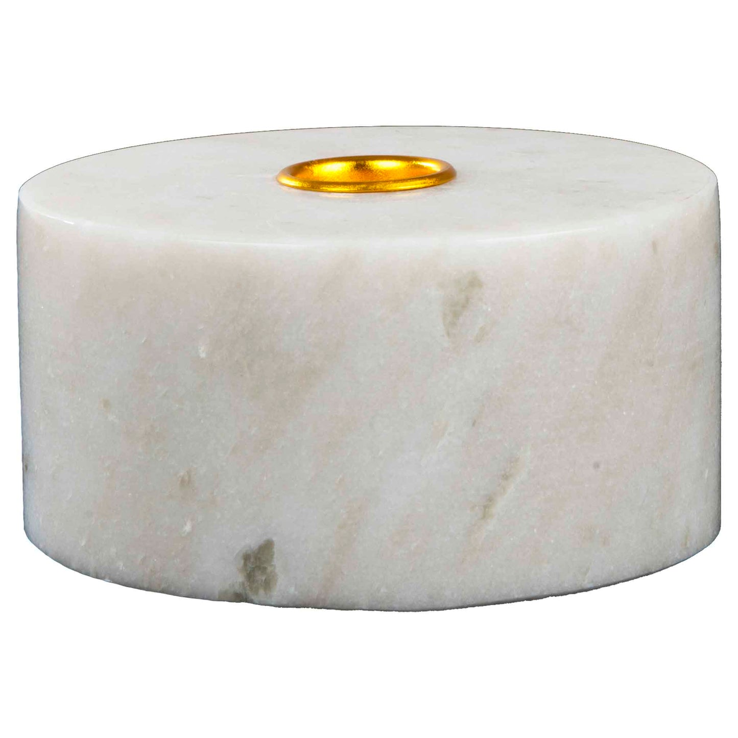 Candlestick cylinder white marble